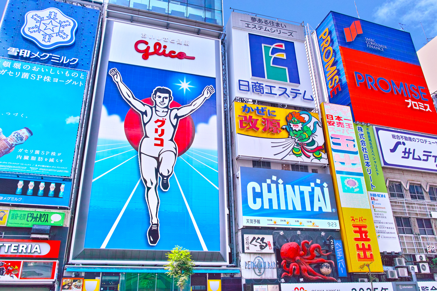 Tourist spots along the Dotonbori River